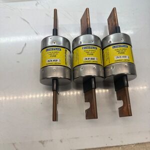 Lot of 3 Bussmann Low-Peak LPN-RK-400SP 400 Amp Dual-Element Time-Delay Fuses